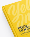 Hardcover Book w/ Fabric Cover Mockup