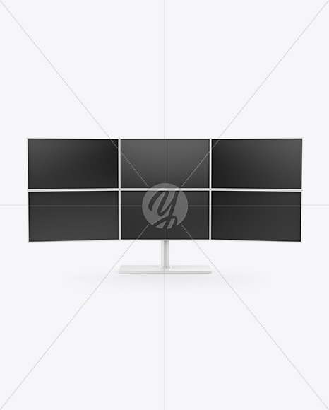 Multi Display Mockup - Front View