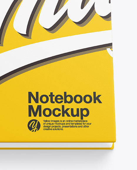 Glossy Notebook Mockup With Pen