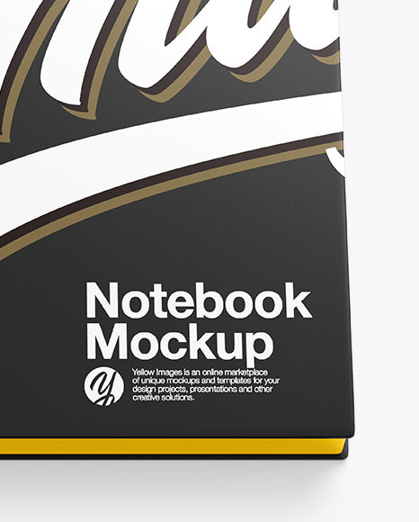 Matte Notebook Mockup With Pen