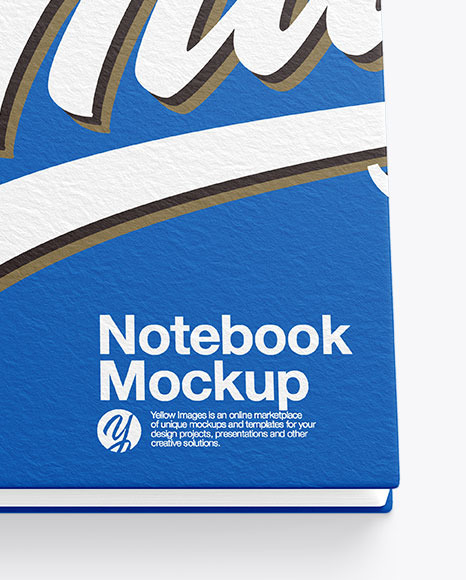 Textured Notebook Mockup With Pen