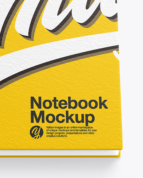 Textured Notebook Mockup With Pen