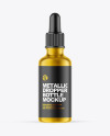 Metallic Dropper Bottle Mockup Metallic Dropper Bottle Mockup