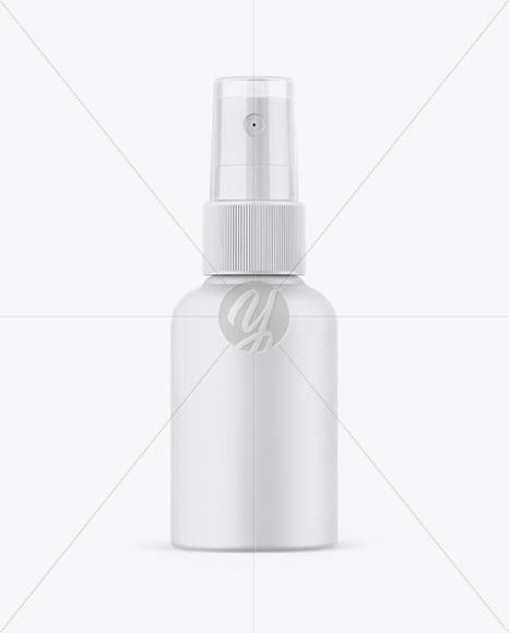 Matte Spray Bottle Mockup