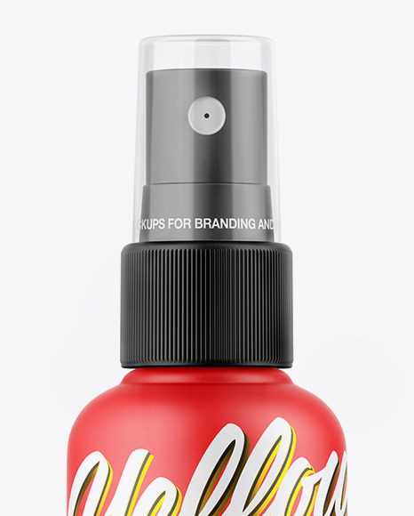 Matte Spray Bottle Mockup
