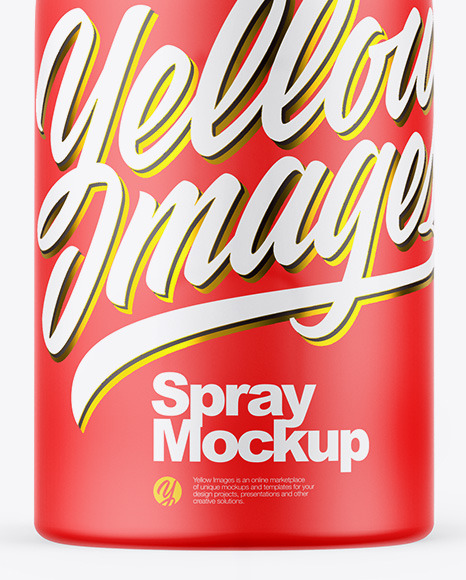 Matte Spray Bottle Mockup
