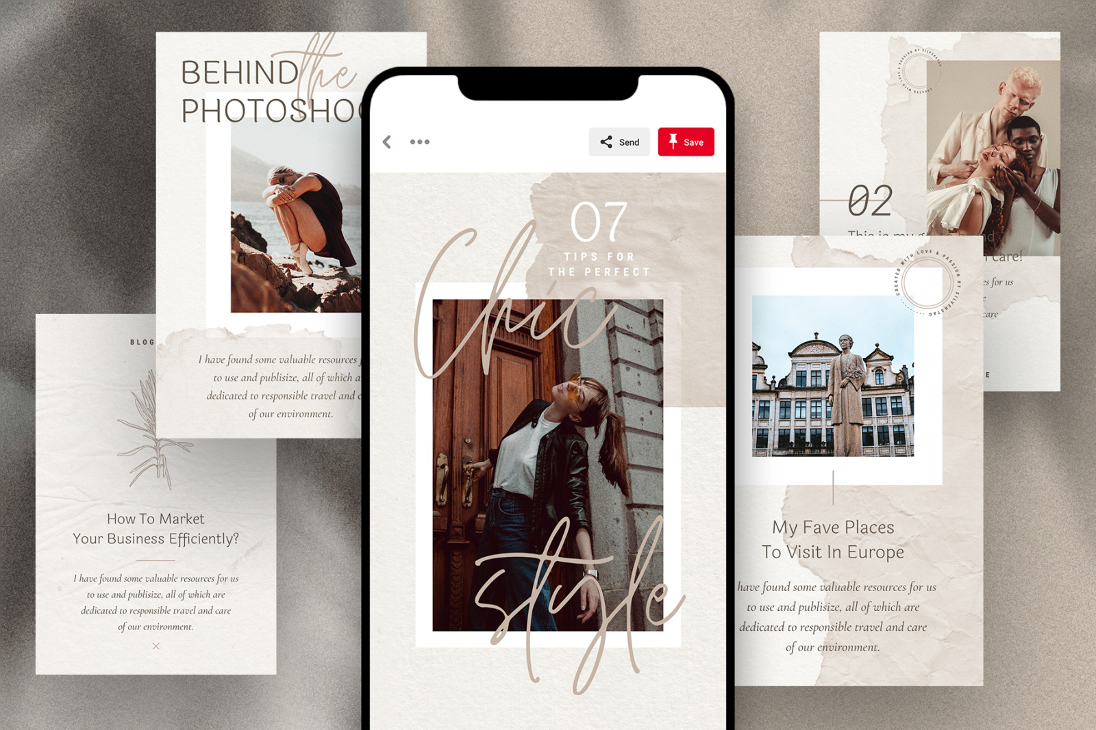 Elodie - Canva Social Templates Pack 50% OFF