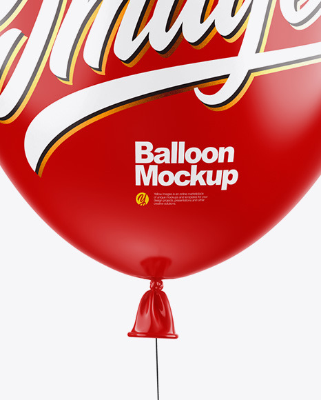 Glossy Balloon Mockup