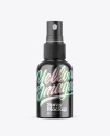 Glossy Metallic Spray Bottle Mockup