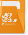 Juice Carton Package Mockup