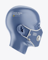 Anti-Pollution Face Mask with Exhalation Valve - Side View