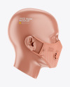 Anti-Pollution Face Mask with Exhalation Valve - Side View