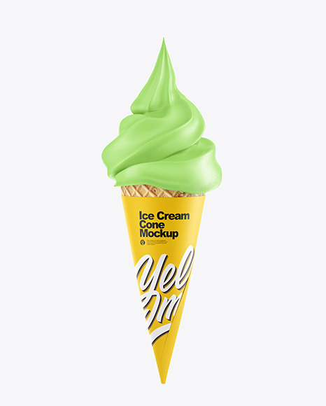 Ice Cream Cone Mockup