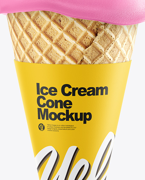 Ice Cream Cone Mockup