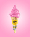 Ice Cream Cone Mockup