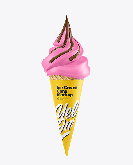 Ice Cream Cone Mockup