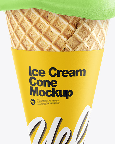 Ice Cream Cone Mockup