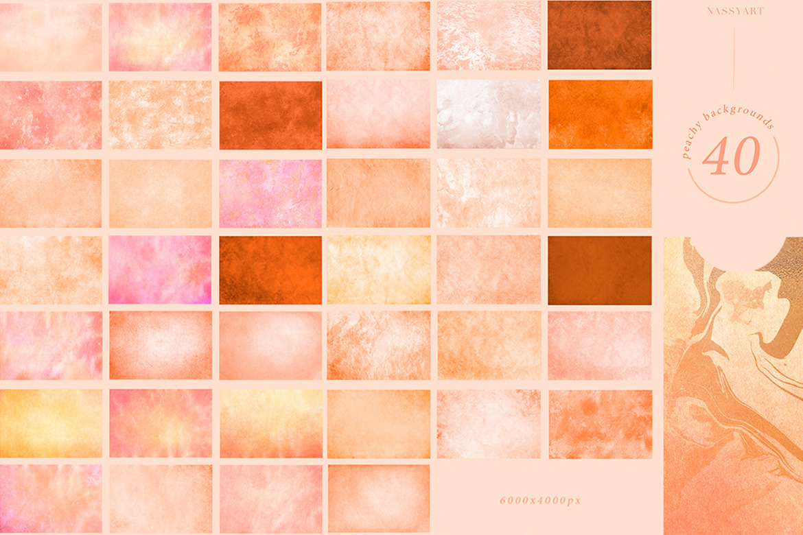 60 Peach and Cream Textures