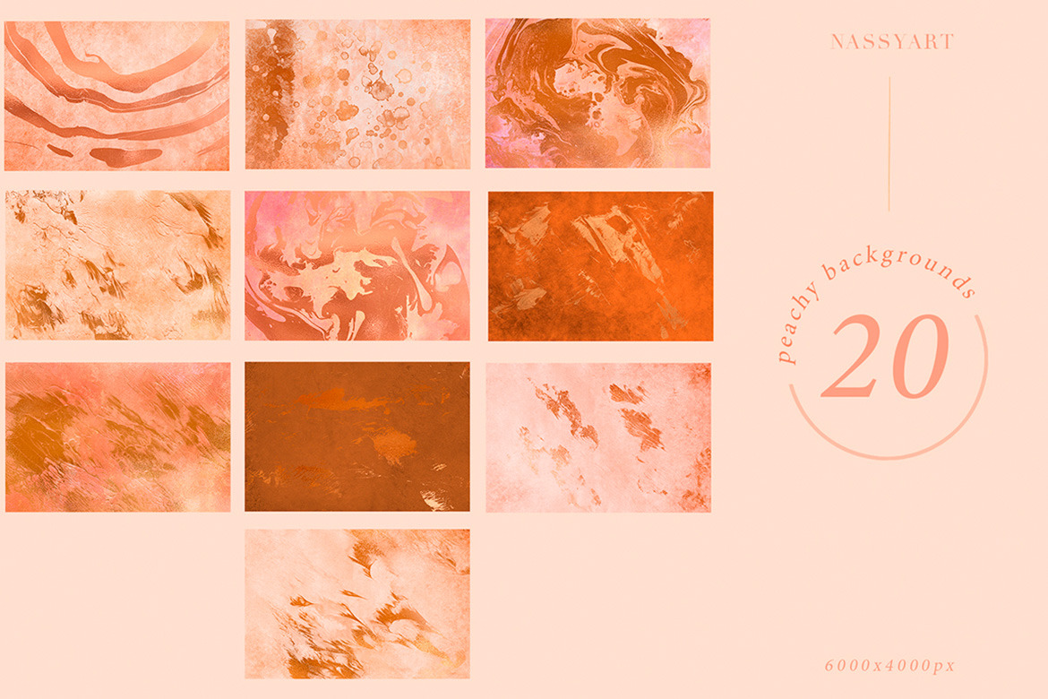 60 Peach and Cream Textures