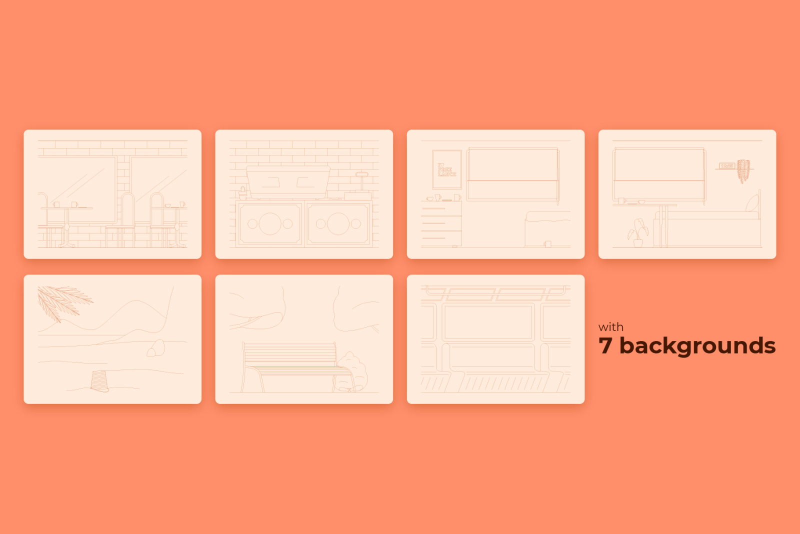 Freelance Guy Illustrations Set Freelance Guy Illustrations Set