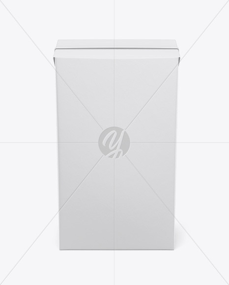 Milk Box Mockup - Front view (High Angle)