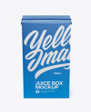 Milk Box Mockup - Front view (High Angle)