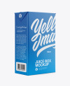 Milk Box Mockup - Half Side view