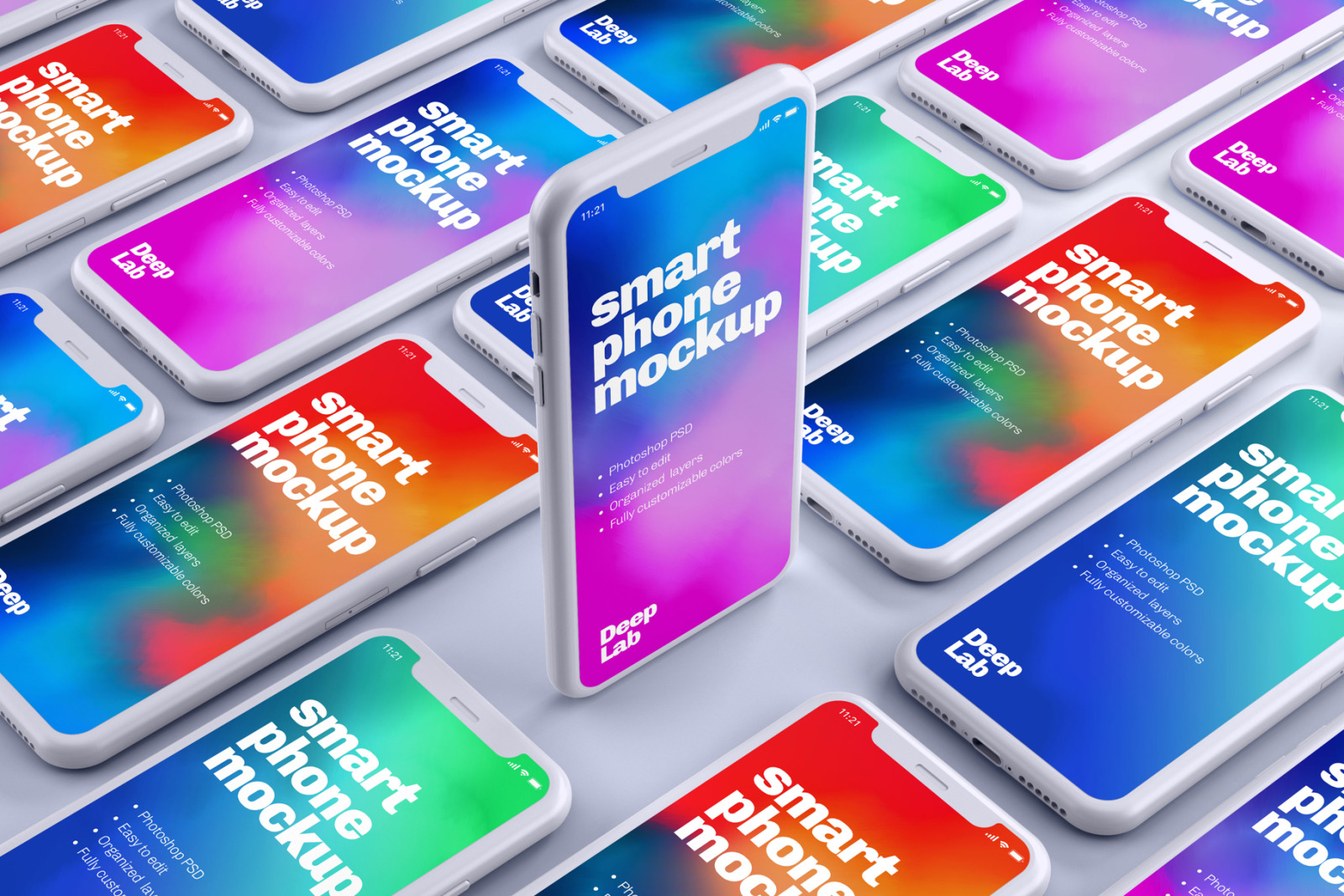 iPhone 11 Pro Clay Mockup Set iPhone 11 Pro Clay Mockup Set