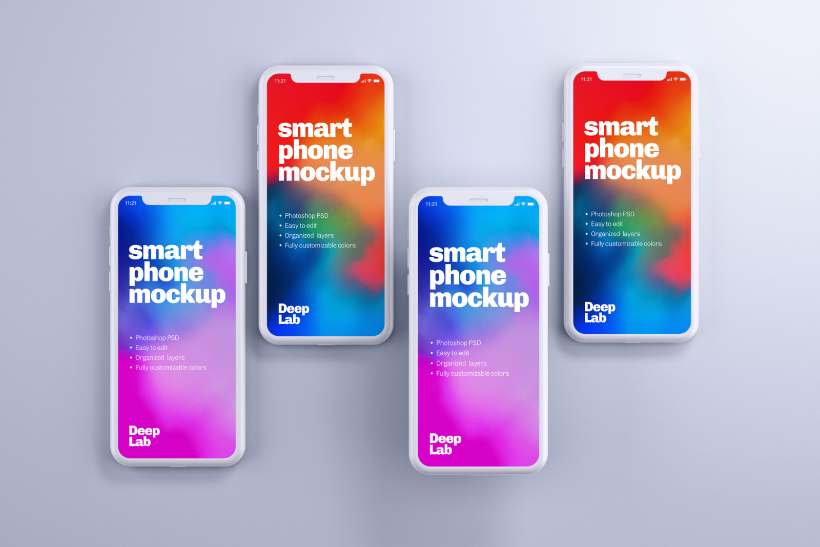 iPhone 11 Pro Clay Mockup Set iPhone 11 Pro Clay Mockup Set