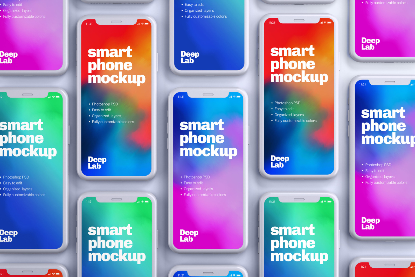 iPhone 11 Pro Clay Mockup Set iPhone 11 Pro Clay Mockup Set