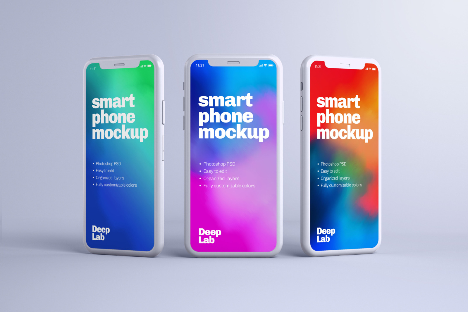 iPhone 11 Pro Clay Mockup Set iPhone 11 Pro Clay Mockup Set