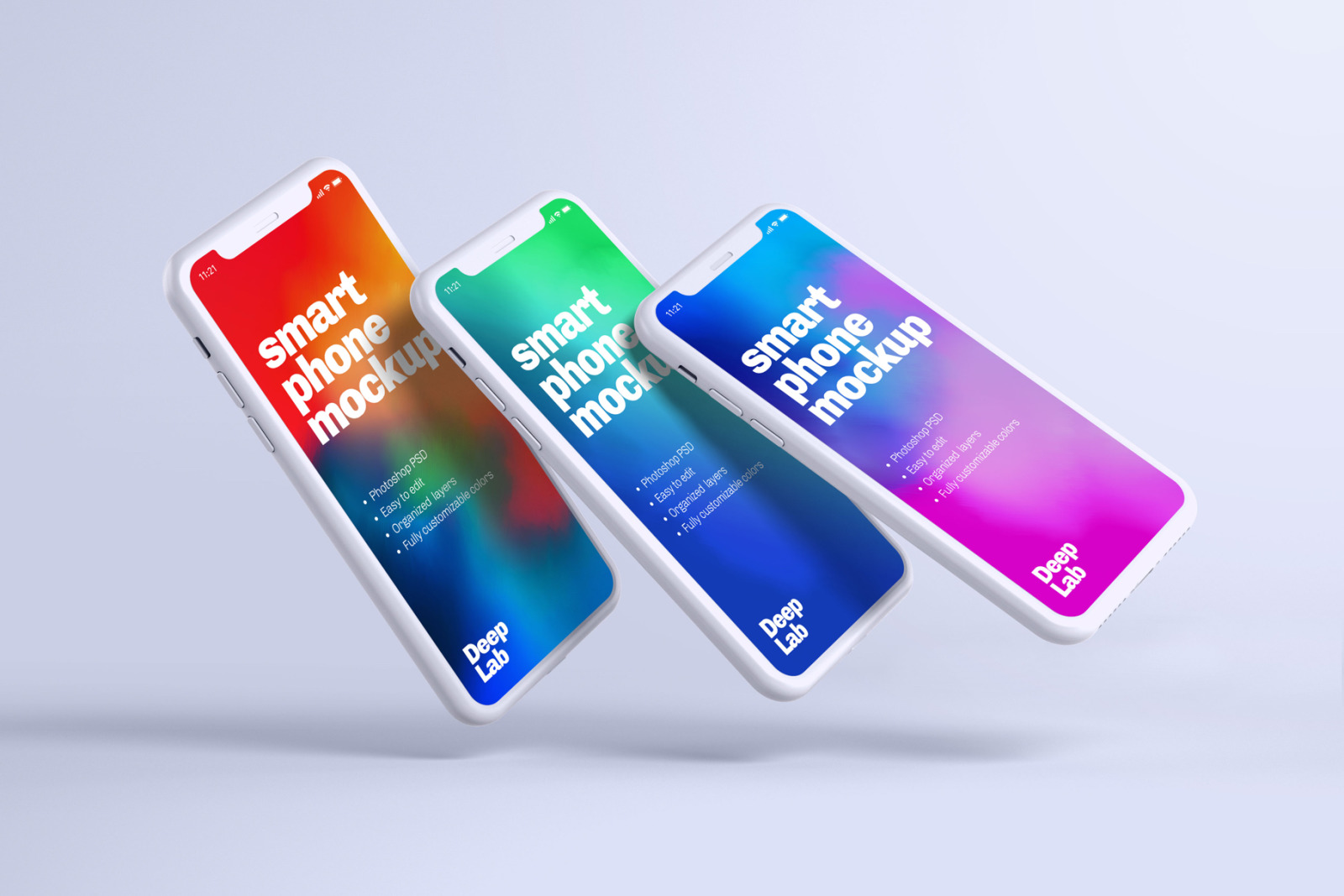 iPhone 11 Pro Clay Mockup Set iPhone 11 Pro Clay Mockup Set