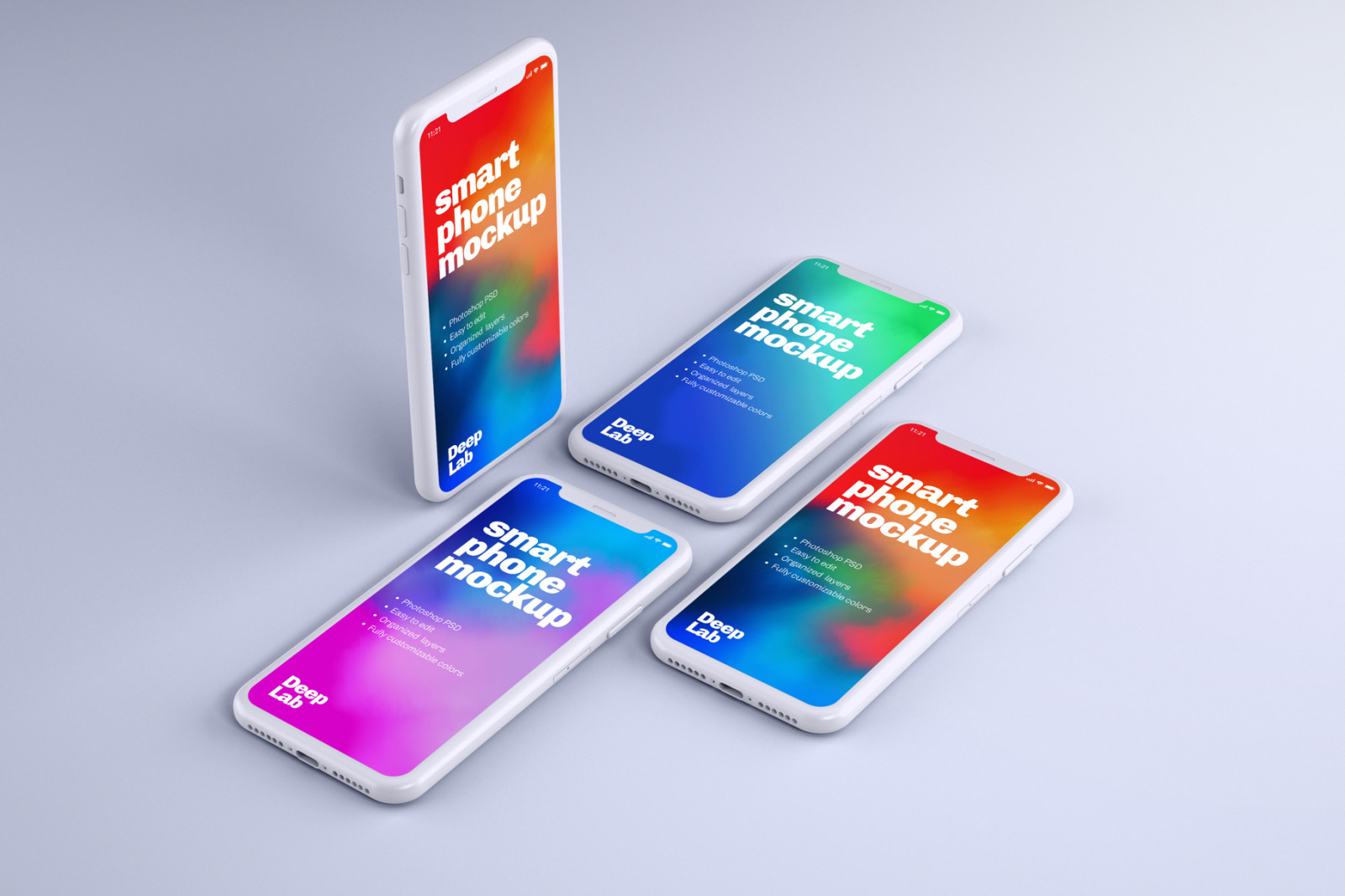 iPhone 11 Pro Clay Mockup Set iPhone 11 Pro Clay Mockup Set