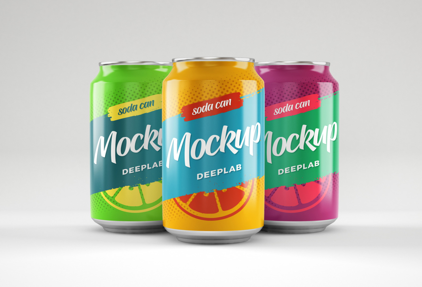 Soda Can Mockup Set