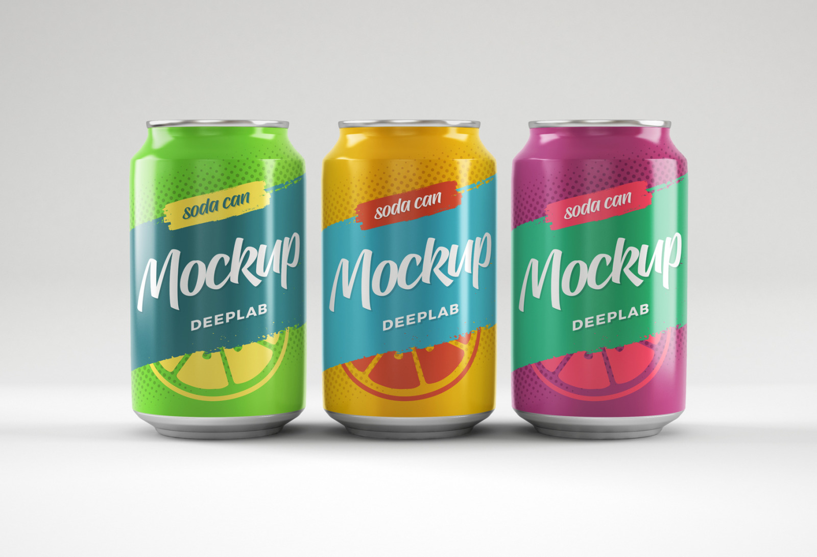 Soda Can Mockup Set