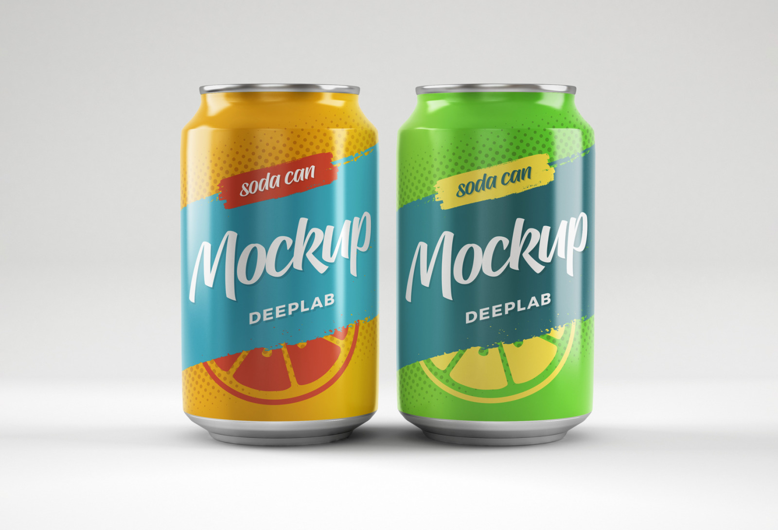 Soda Can Mockup Set