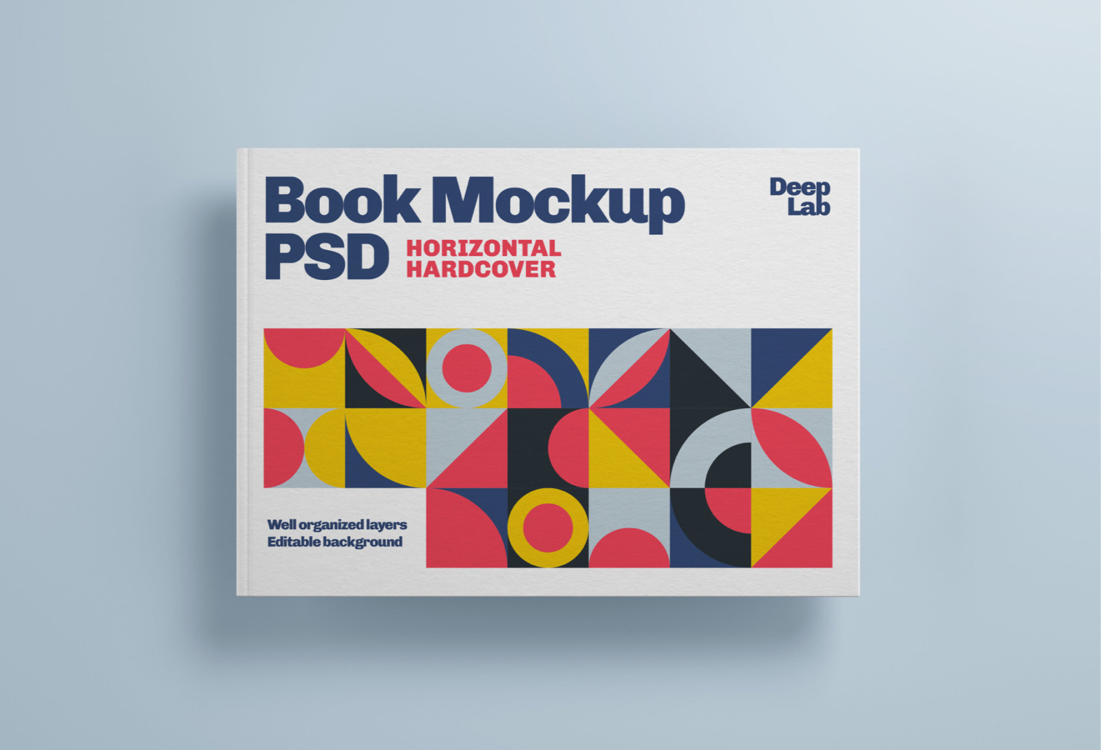 Horizontal Book Cover Mockup Set