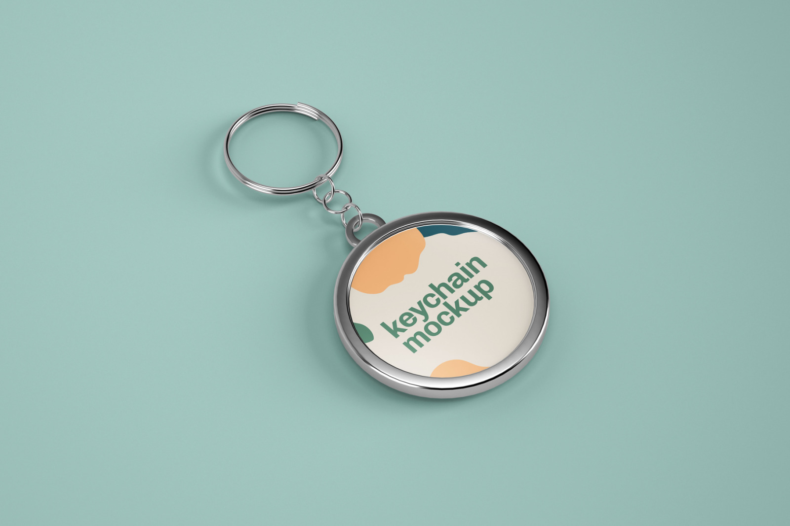 Silver & Card Keychain Mockup Set Silver & Card Keychain Mockup Set
