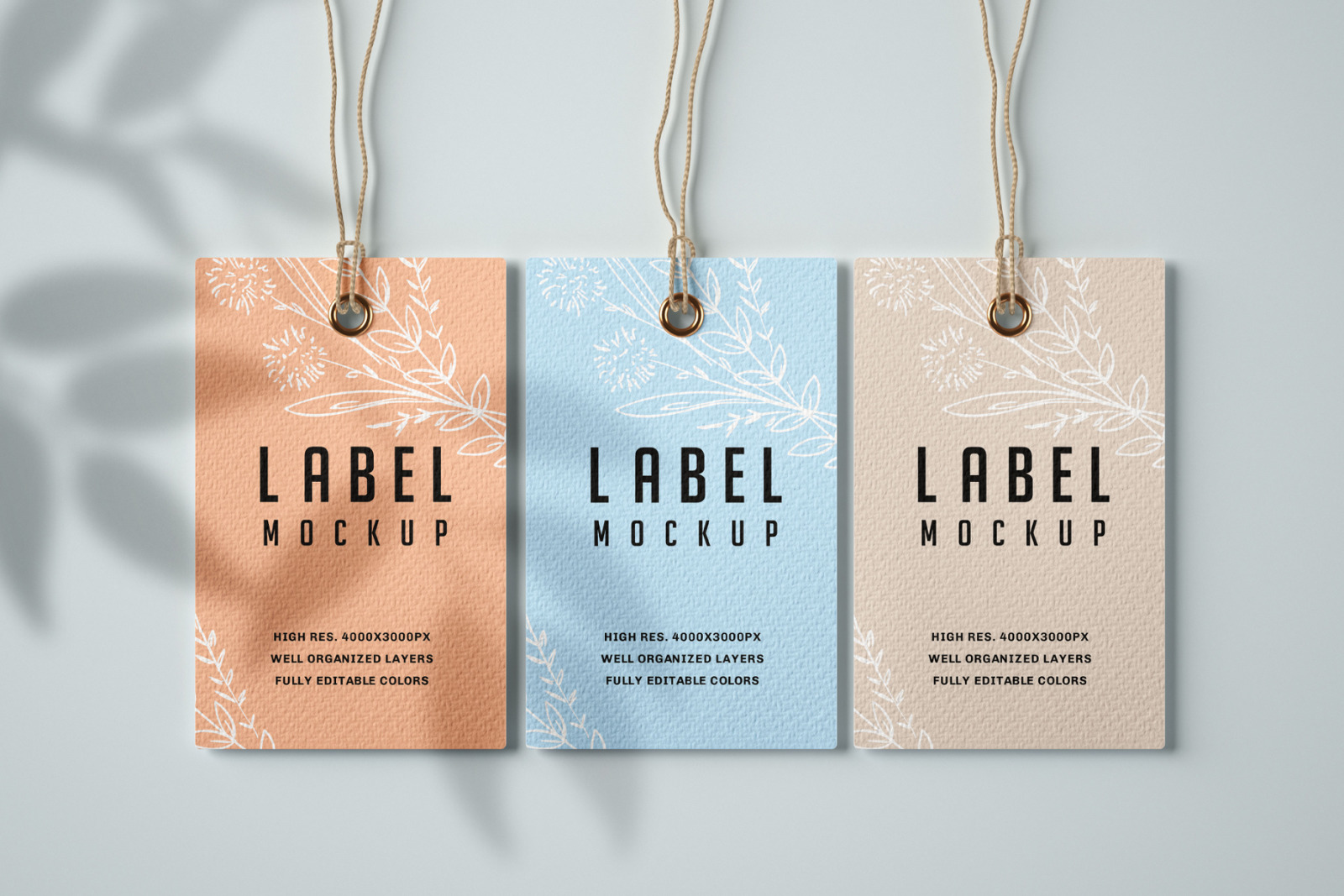 Paper &amp; Kraft Label Mockup Set