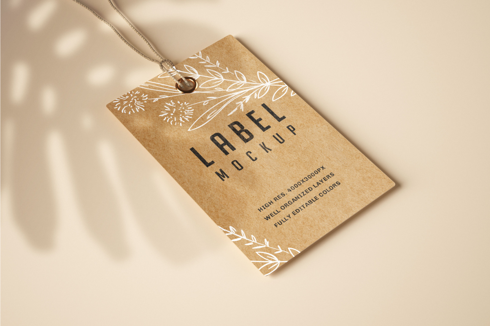 Paper & Kraft Label Mockup Set Paper & Kraft Label Mockup Set