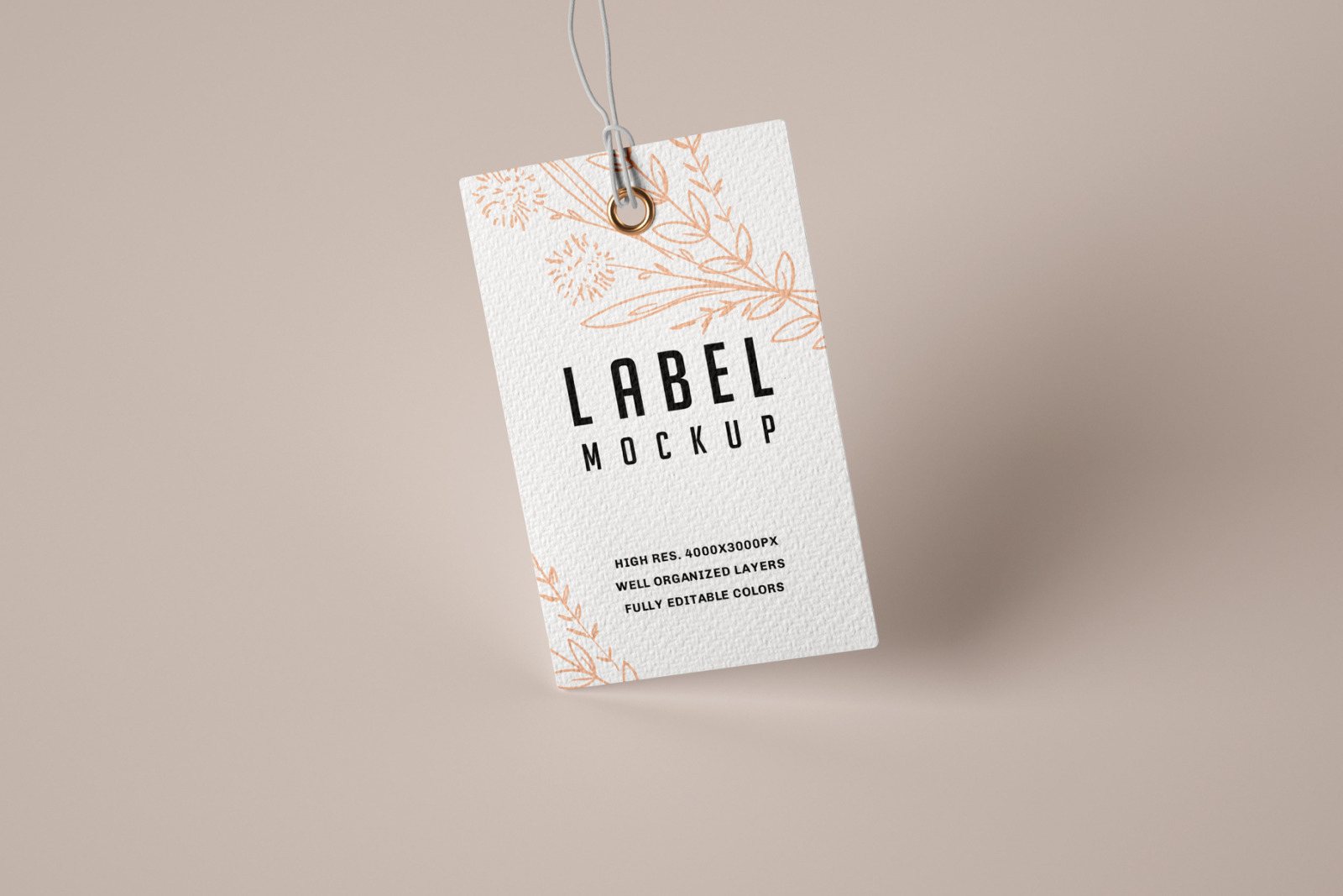 Paper &amp; Kraft Label Mockup Set