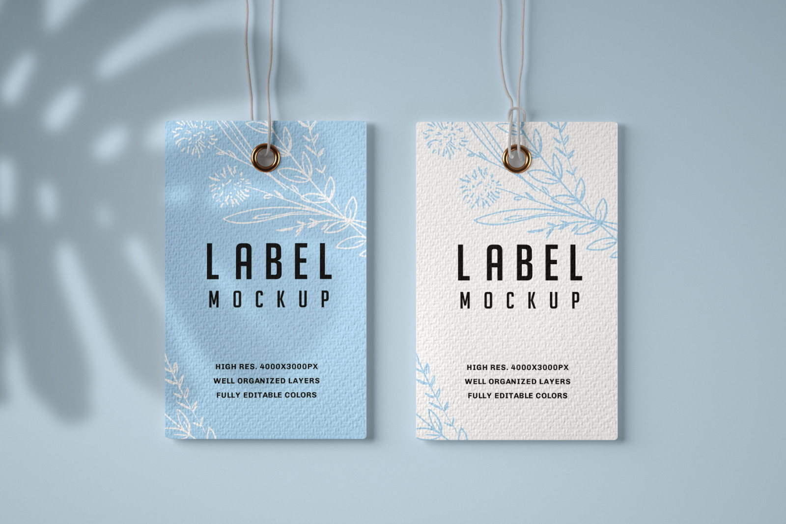 Paper &amp; Kraft Label Mockup Set