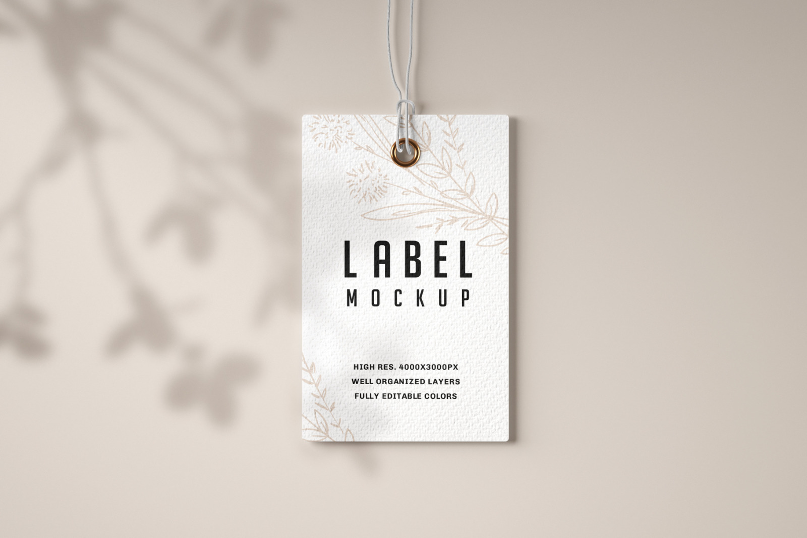 Paper & Kraft Label Mockup Set Paper & Kraft Label Mockup Set