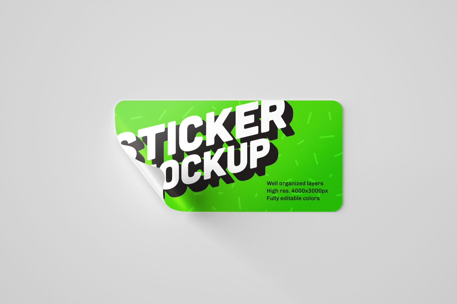 Sticker Mockup Set