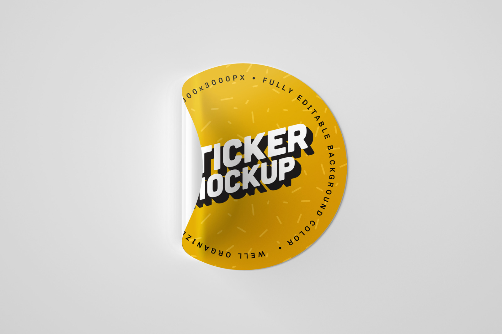 Sticker Mockup Set