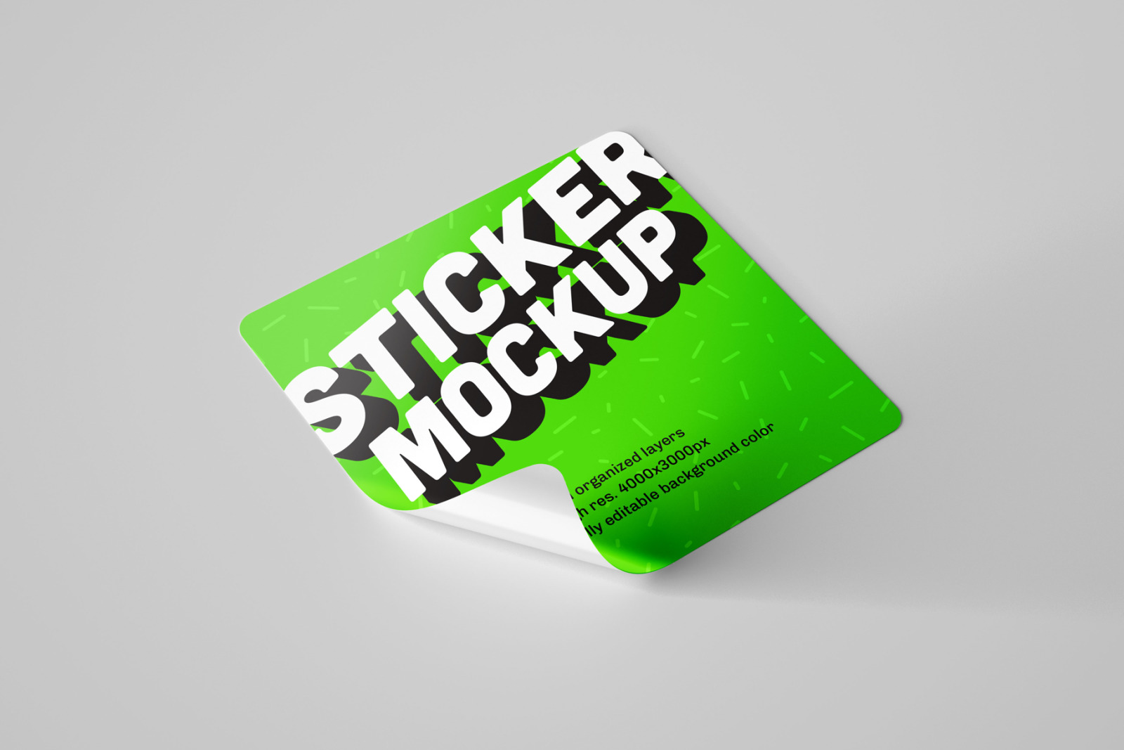 Sticker Mockup Set