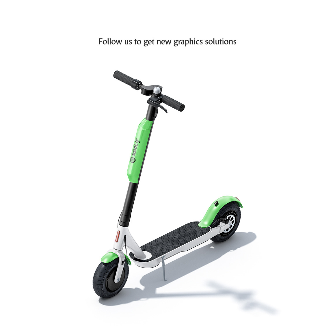 Electric Scooter Mockups Set