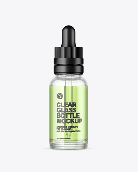 Clear Glass Dropper Bottle