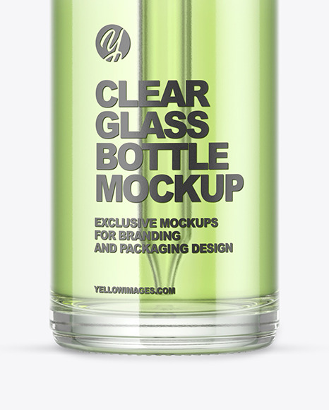 Clear Glass Dropper Bottle