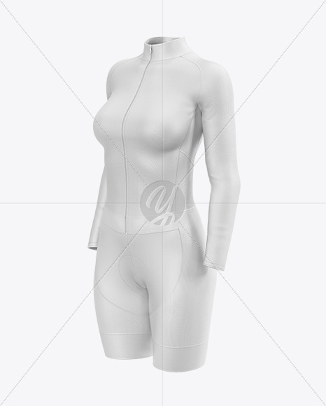 Women's Cycling Suit Mockup